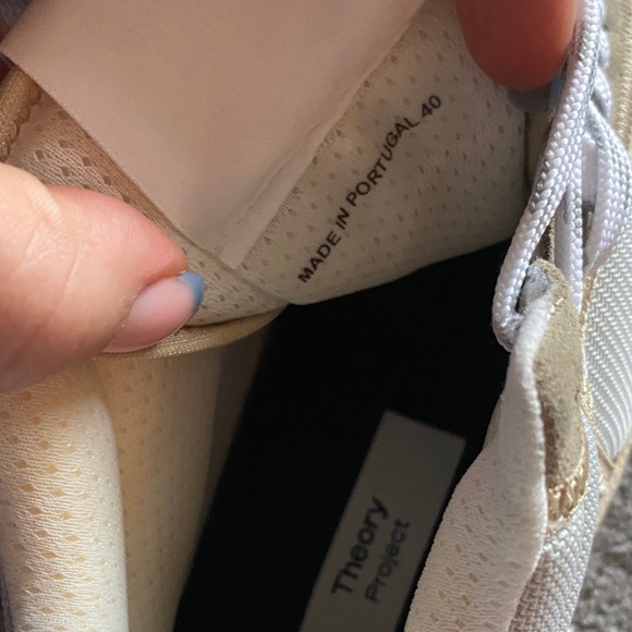 Theory Women's Sneakers in Gray and Tan size 9 EU 40 no box - Picture 5 of 6